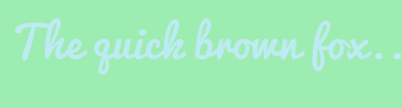 Image with Font Color BCEBF2 and Background Color 9DECB1